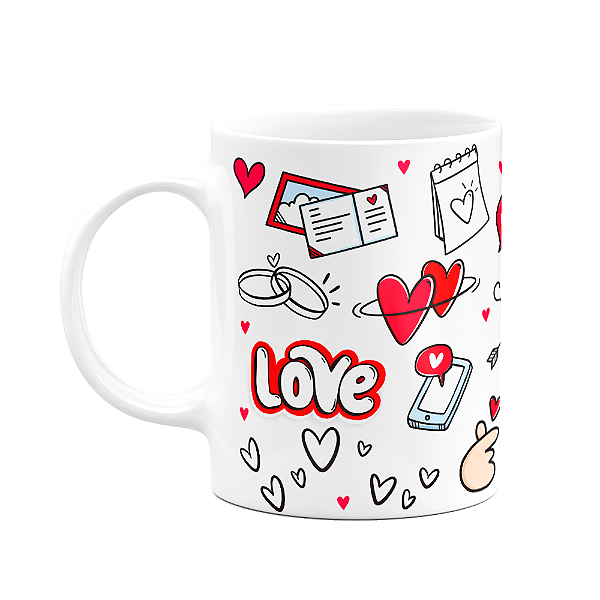 Caneca Namorados - Love - Icons moments - 325ml