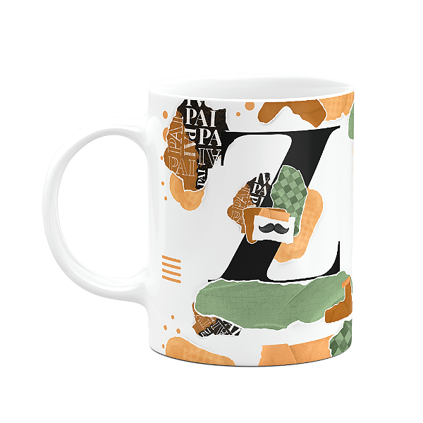 Caneca do Pai - Inicial do nome letra Z - Bg-Green