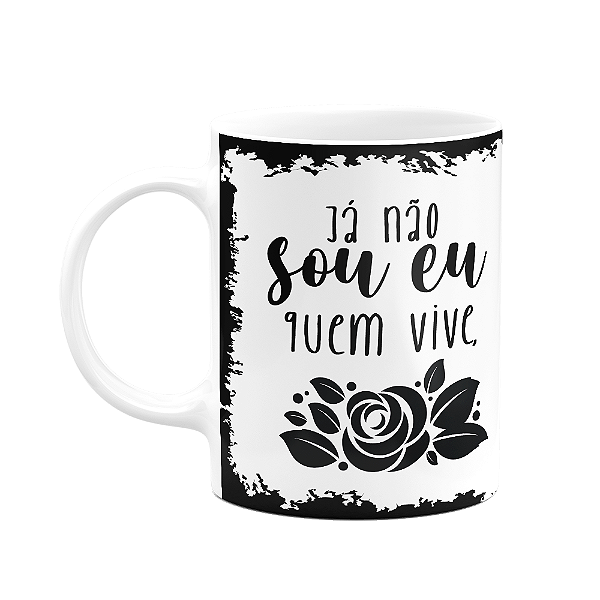 Caneca Religiosa Ore - Já não sou eu quem vive - M2