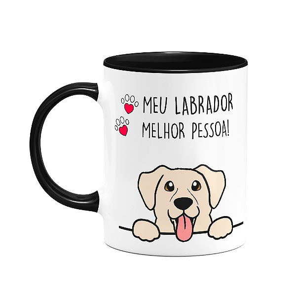 Caneca Dog - Labrador, melhor pessoa! B-black