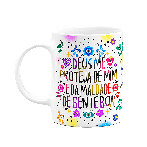 Caneca Proteção - Deus me proteja de mim - M2