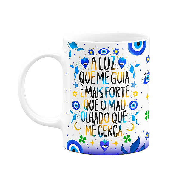 Caneca Proteção Olho grego - A luz que me guia - M2