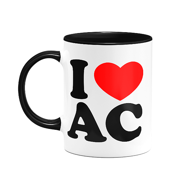 Caneca I Love AC - Acre - 325ml - B-black