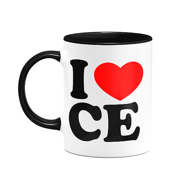Caneca I Love CE - Ceará - 325ml - B-black