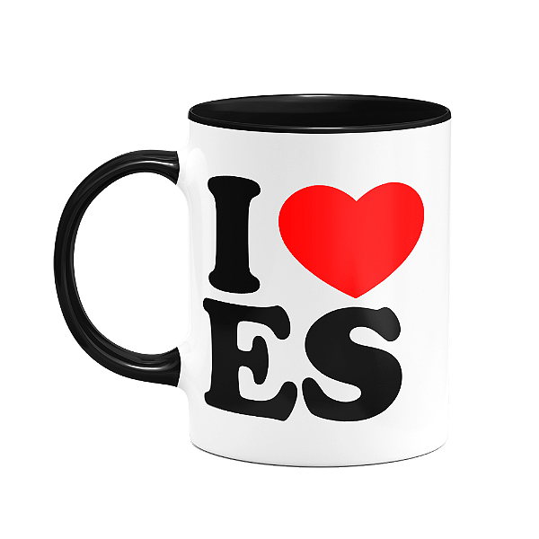 Caneca I Love ES - Espírito Santo - 325ml - B-black
