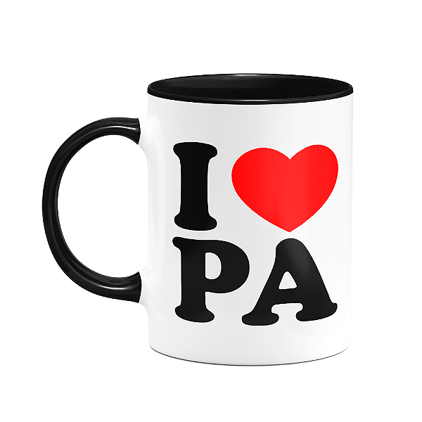 Caneca I Love PA - Pará - 325ml - B-black