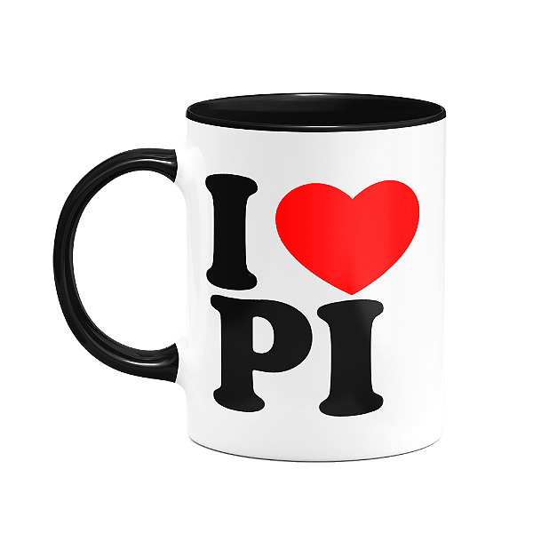 Caneca I Love PI - Piauí - 325ml - B-black