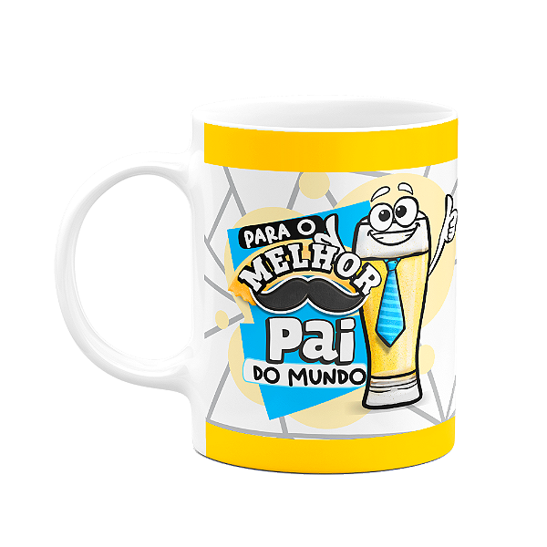 Caneca Pais - O melhor pai do mundo - Te amamos papai