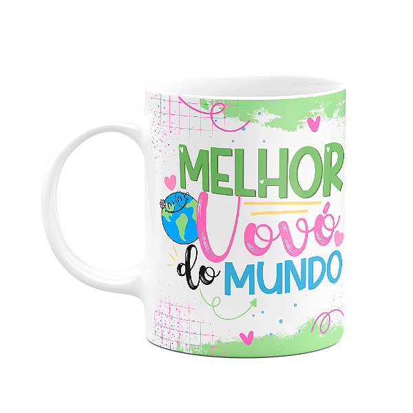 Caneca de Avós - Melhor vovó do mundo - 325ml