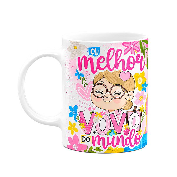 Caneca dos Avós Cartoon - A melhor vovó do mundo - M4