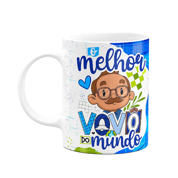 Caneca dos Avós Cartoon - O melhor vovô do mundo - M8