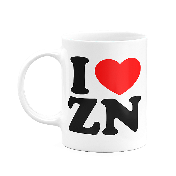 Caneca I love ZN - I love Zona norte - 325ml