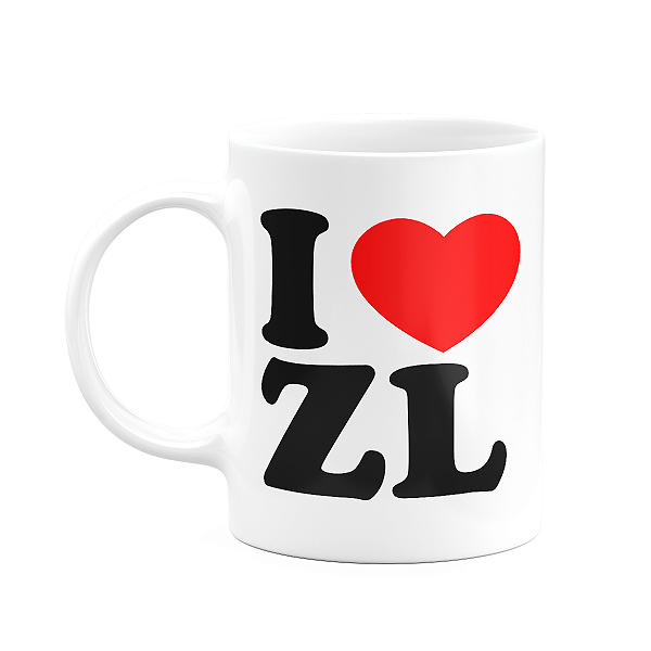 Caneca I love ZL - I love Zona leste - 325ml
