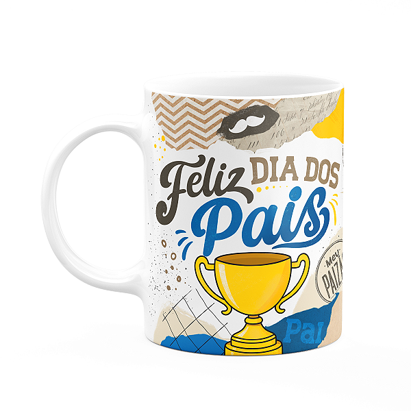 Caneca dos Pais - Feliz dia dos pais meu paizão - 325ml
