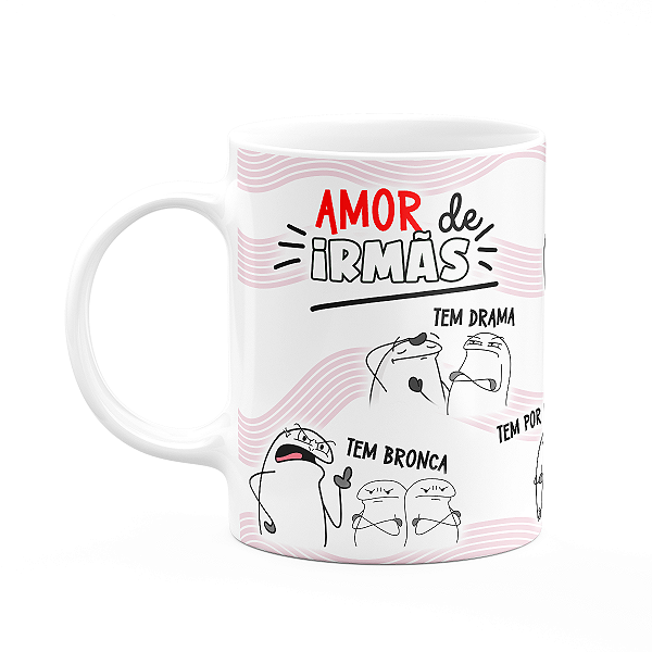 Caneca Flork Irmãos - Amor de irmãs - M2