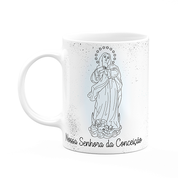 Caneca Religiosa Orações - Nossa senhora da conceição
