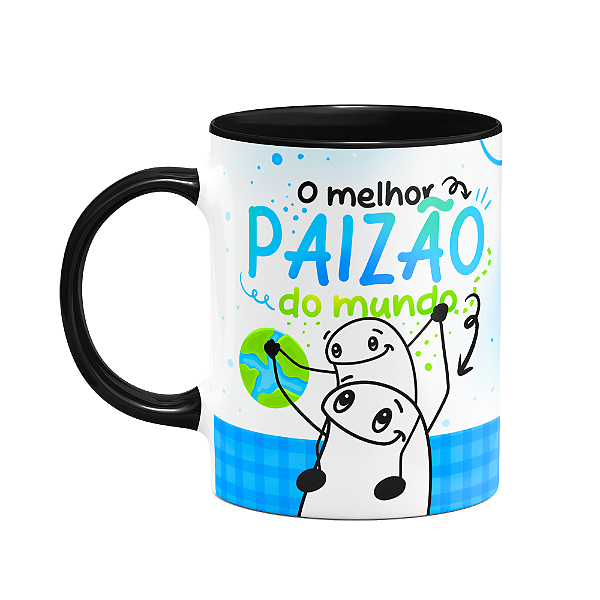 Caneca Flork Pais - O melhor paizão do mundo - B-black