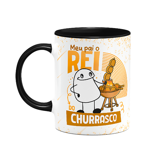 Caneca Flork Pais - O rei do churrasco - B-black