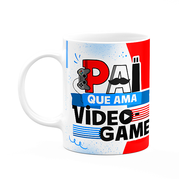Caneca Pais - Pai que ama vídeo game - 325ml