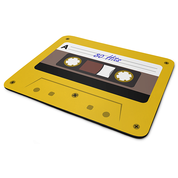 Mouse Pad Geek - Fita cassete K7 80 Hits