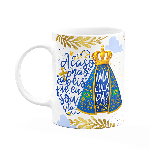 Caneca Religiosa N.S Aparecida - Sou da imaculada