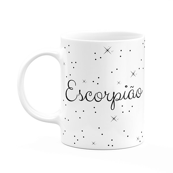 Caneca Signos Minimalista - Escorpião - 325ml