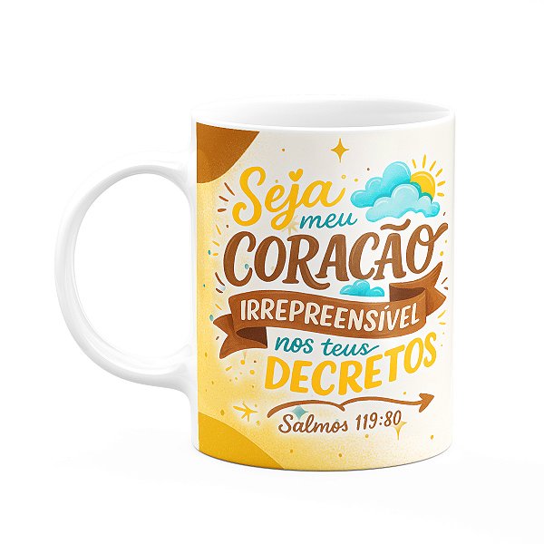 Caneca Religiosa Versículos Bíblicos - Salmos 119:80