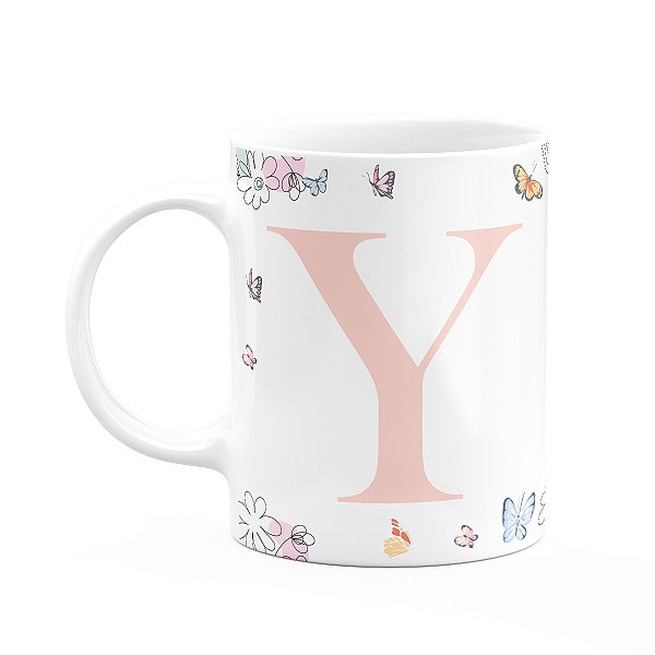 Caneca Especial Mulheres - Inicial do nome letra Y