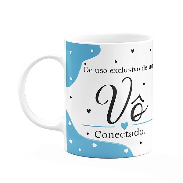 Caneca Tipos de avós - Vô conectado - 325ml