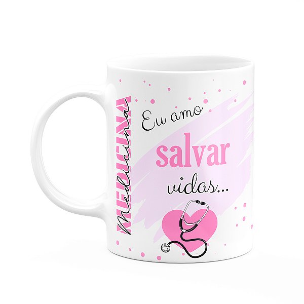 Caneca de Profissões - Sou médica - 325ml - branca