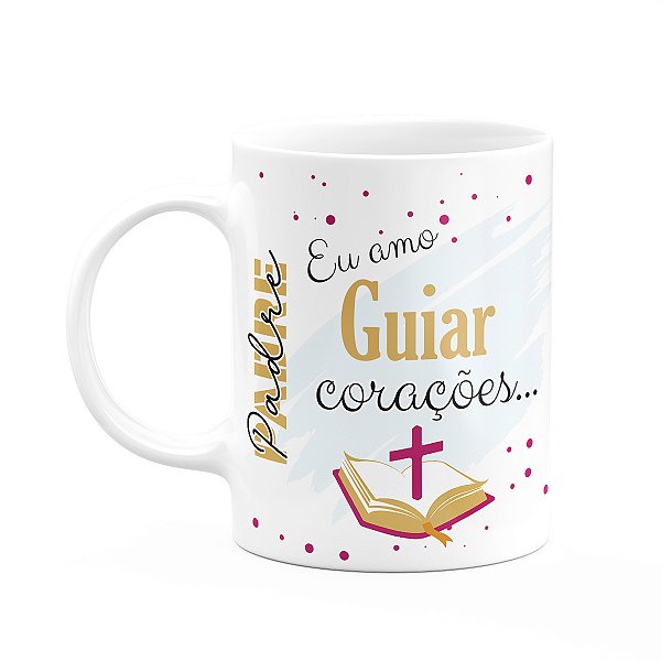 Caneca de Profissões - Sou padre - 325ml - branca