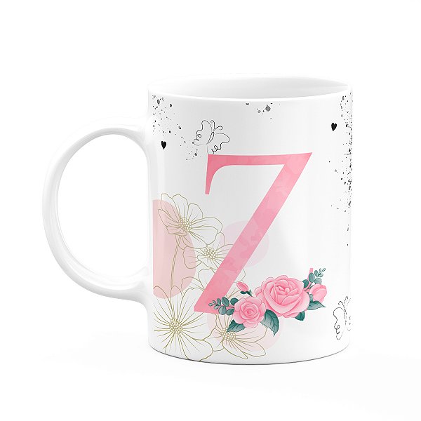 Caneca Motivação - com inicial do nome letra Z - 325ml