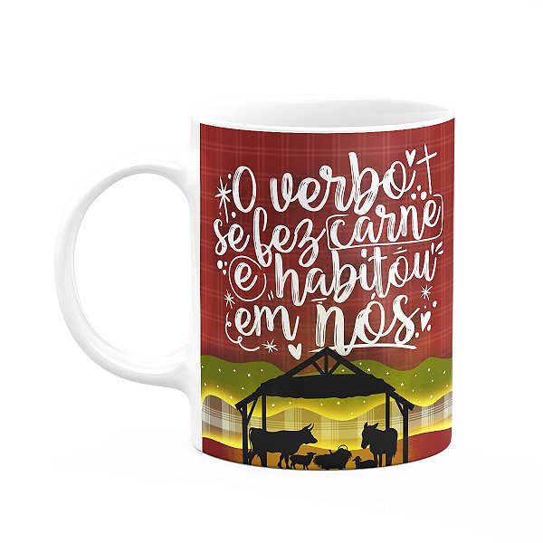 Caneca Natal abençoado - O verbo se fez carne - M3
