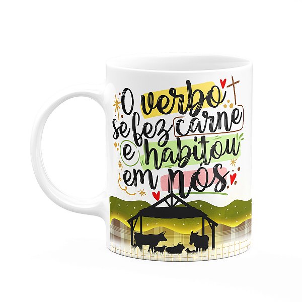 Caneca Natal abençoado - O verbo se fez carne - M2