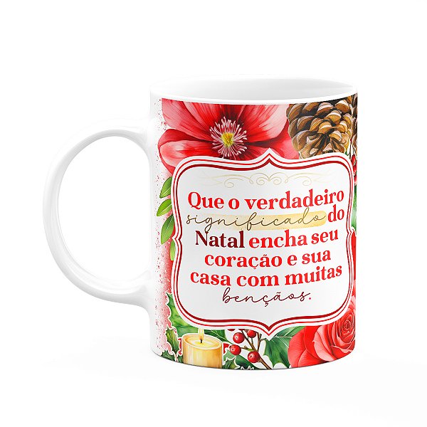 Caneca Natal de Jesus - Verdadeiro significado do natal