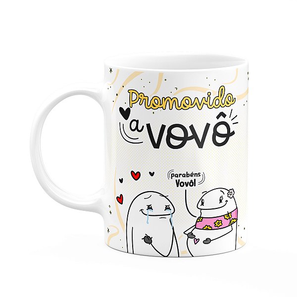 Caneca Divertida Flork - Promovido a Vovô - 325ml