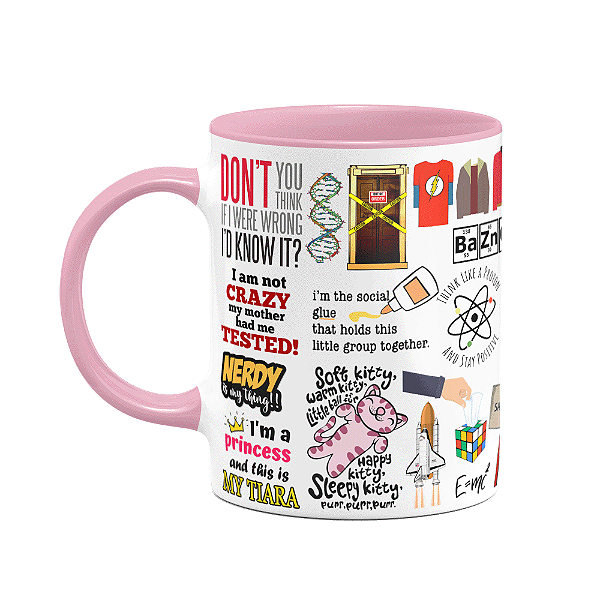 Caneca Geek Icons Moments - The Big bang Theory - B-pink