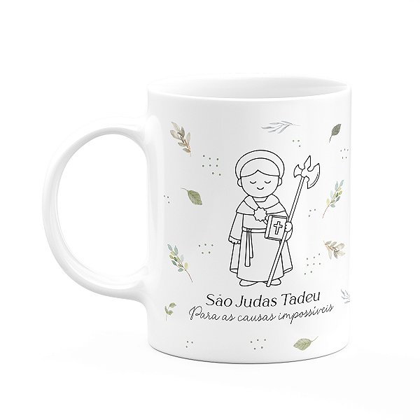 Caneca Religiosa Santinhos - São Judas Tadeu - 325ml