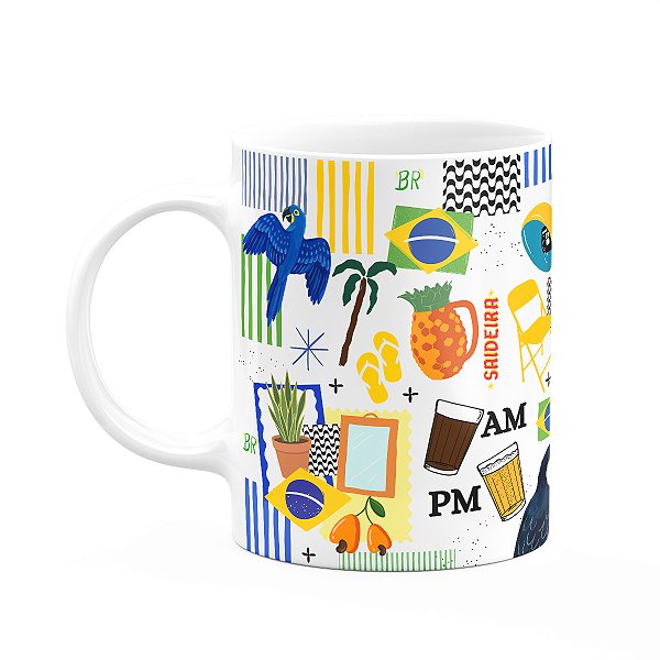 Caneca Brasil Brasilidades - Icons Moments - 325ml
