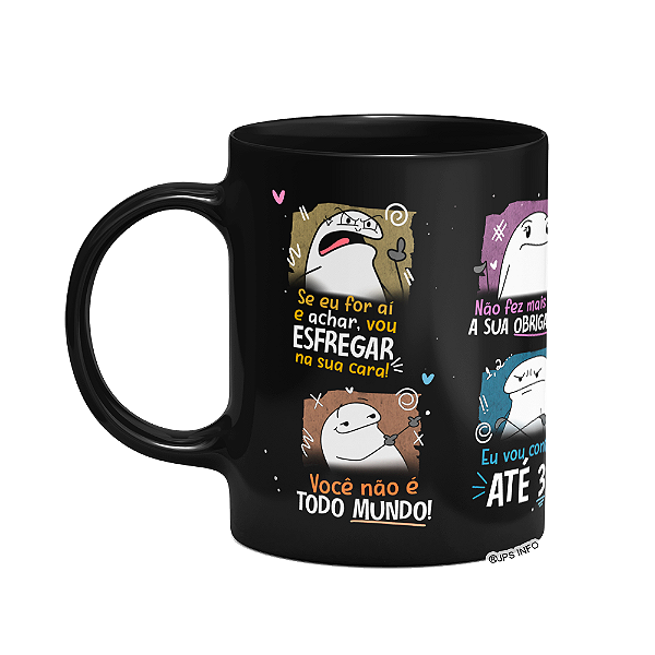 Caneca Flork Mães - Falas de Mãe - Preta (Saldo)