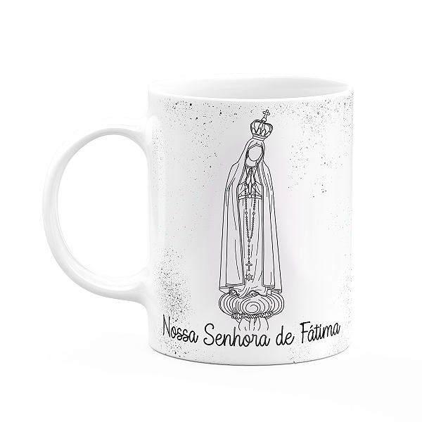 Caneca Religiosa Orações - Nossa senhora de Fátima (Saldo)