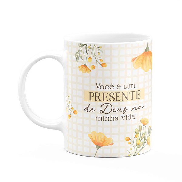 Caneca Laços Amizade - Você é um presente de Deus