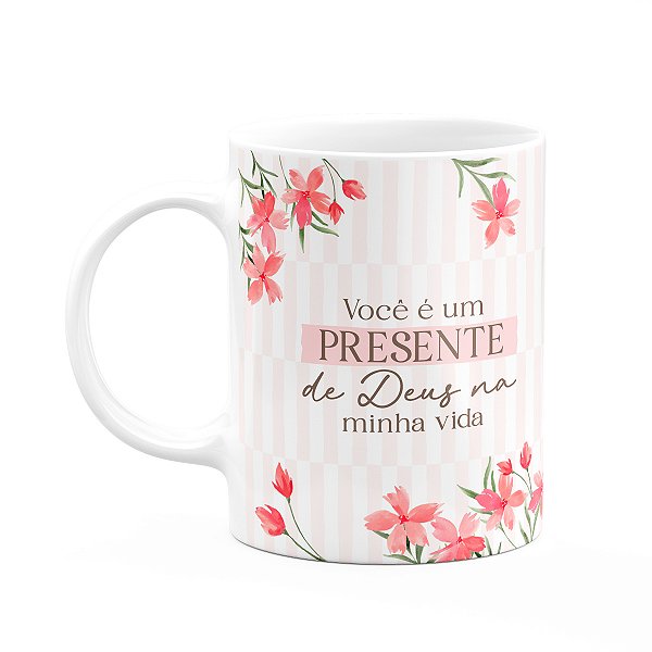 Caneca Laços Amizade - Você é um presente de Deus - M2