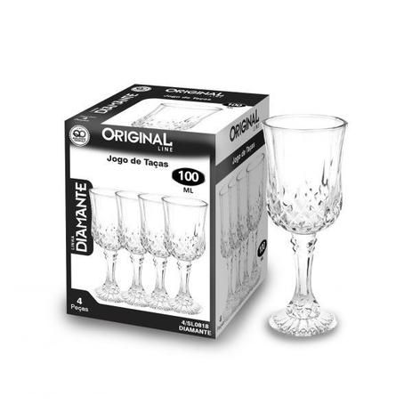 JOGO DE TAÇAS 100ML C/ 4 PÇS