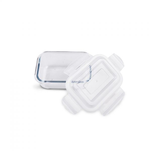 POTE HERMÉTICO RETANGULAR COM TAMPA 370 ML