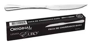 FACA DE CHURRASCO EURO - AÇO INOX
