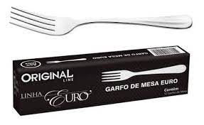 GARFO DE MESA EURO - AÇO INOX
