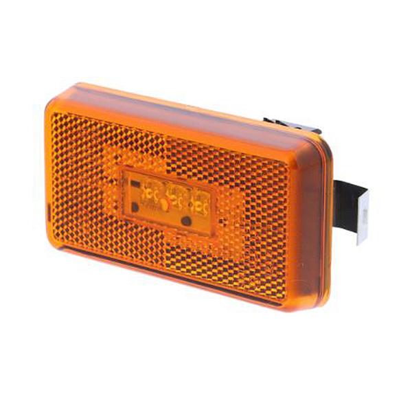 Lanterna Lateral Refletor Led Amarela Scania