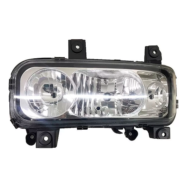 Farol MBB Atego Lado esquerdo Lente Lisa