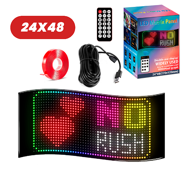 Letreiro LED Programável com Olhos de LED para Caminhão